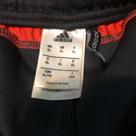 Adidas black and red stripes joggers pants - Picture 2 of 2
